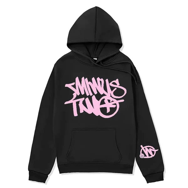 Minus Two Hoodie Black Pink